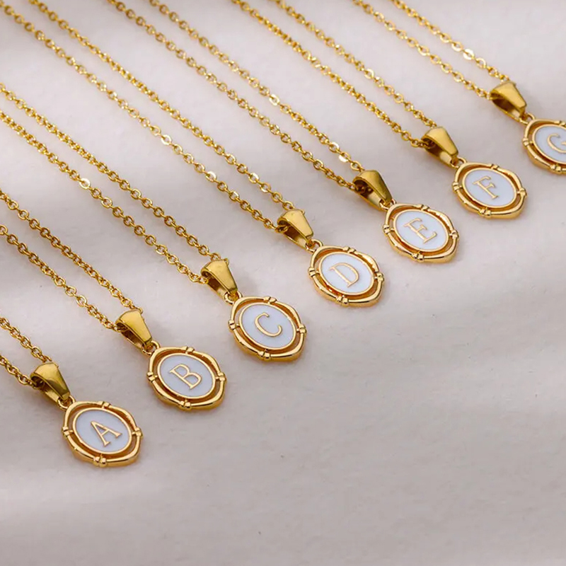 Event Z - A-Z Letter Initial Enamel Necklace For