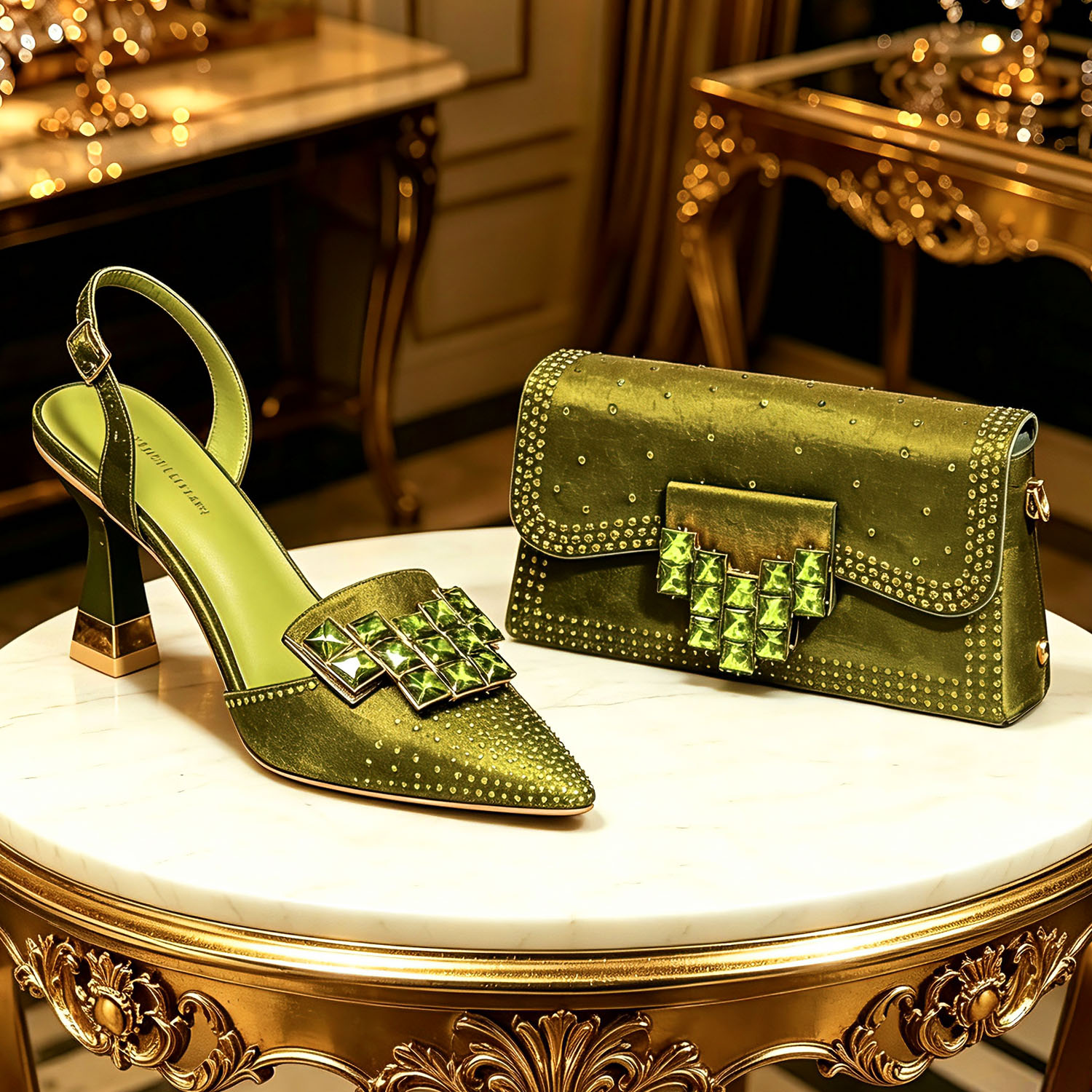 Party Favor Bag - 2026 INS Italian Design Olive Green
