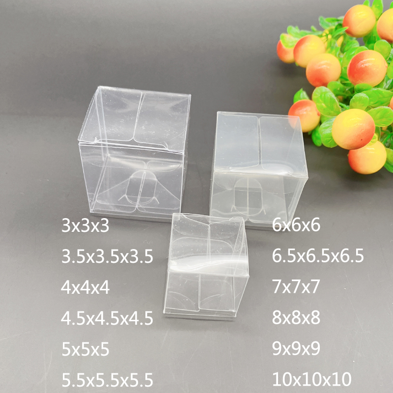 100pcs 3-10cm Square Plastic G - огляд і ціна Event Party Box