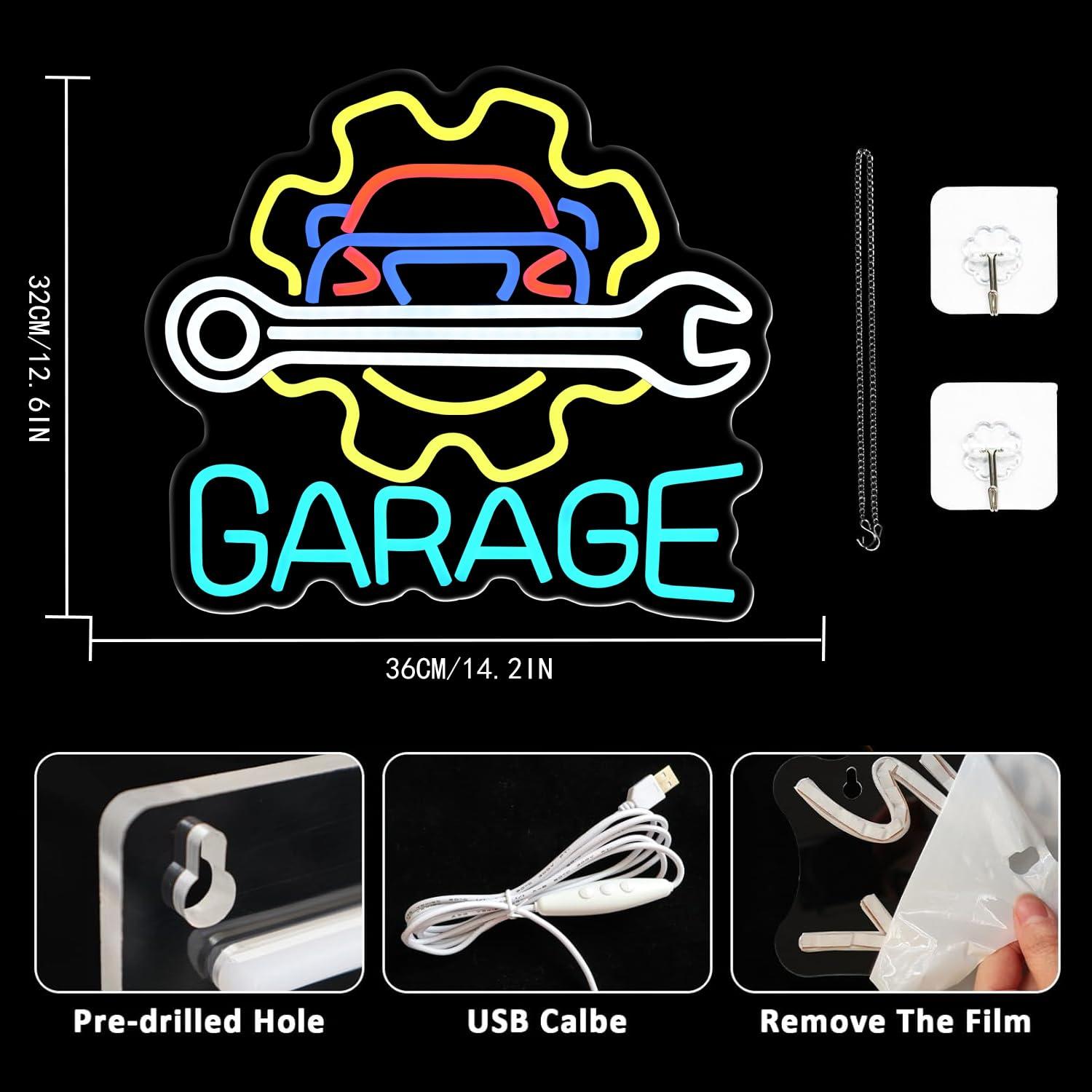 Garage Neon Sign USB Powered L - огляд і ціна Neon Sign Party