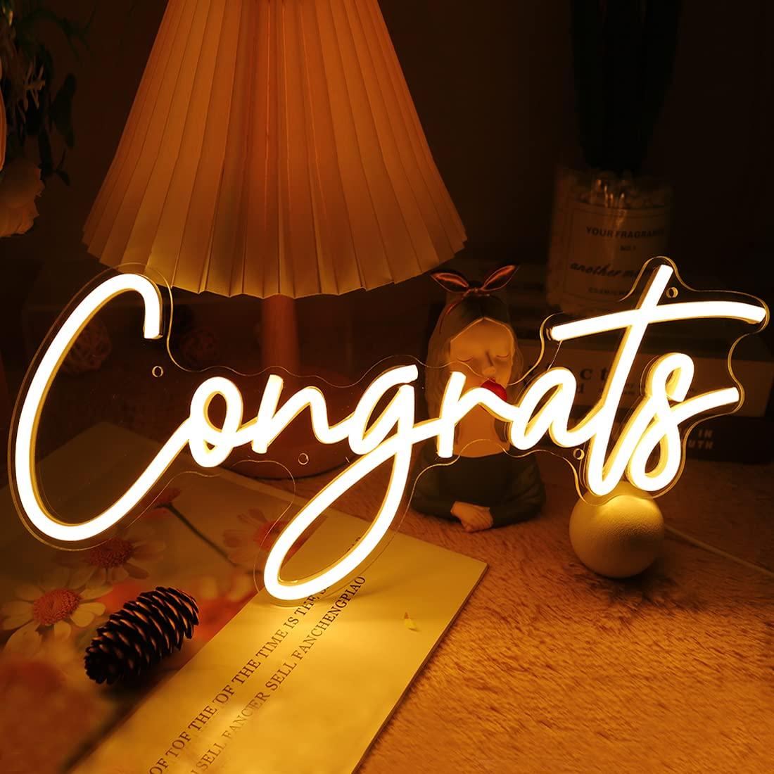 Congrats Neon Sign USB Dimmabl - огляд і ціна Neon Sign Party