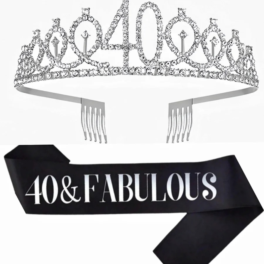 Glitter Silvery Birthday Tiara - огляд і ціна Birthday Sash Glitter