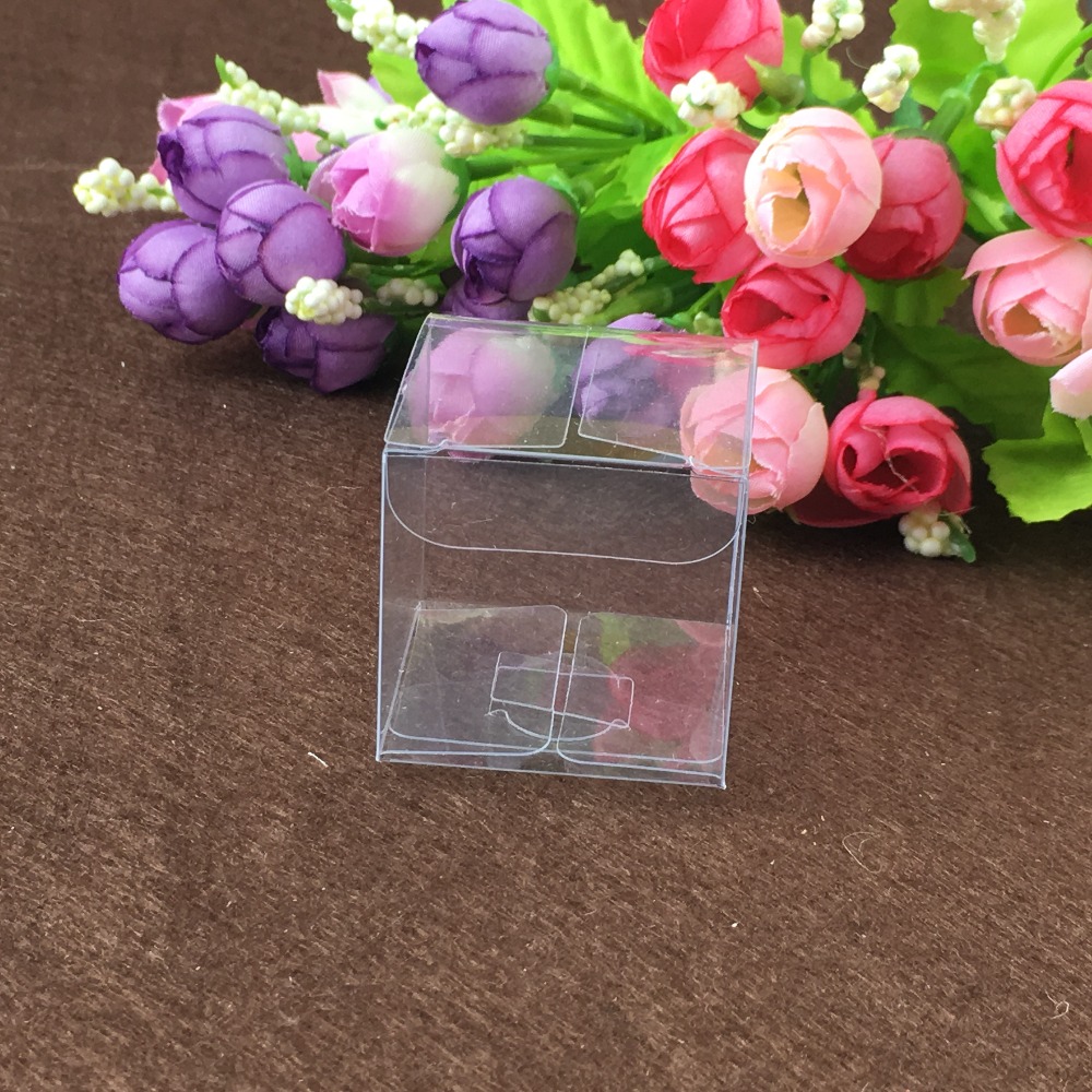 50pcs 9*9*9cm clear plastic pv - огляд і ціна Event Party Box