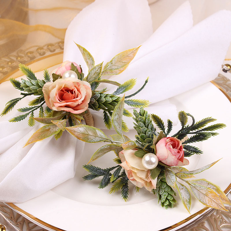 Napkin Rings Holder Rose & Pin - огляд і ціна Party Event Supplier