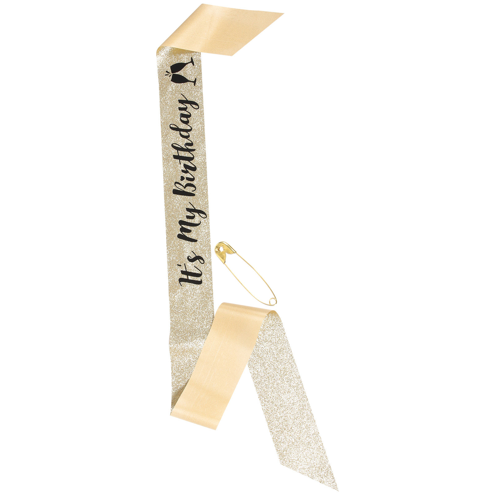 1Pcs Shiny Glitter Cloth Birth - огляд і ціна Birthday Sash Glitter