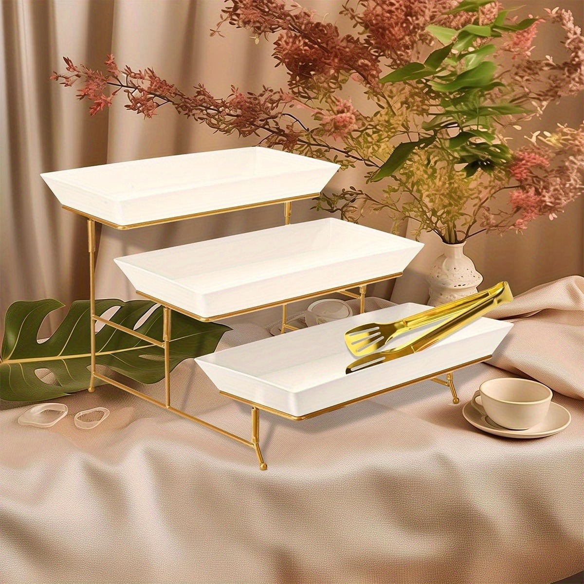 White Tiered Serving Stand + T - огляд і ціна Cupcake Stand Tier