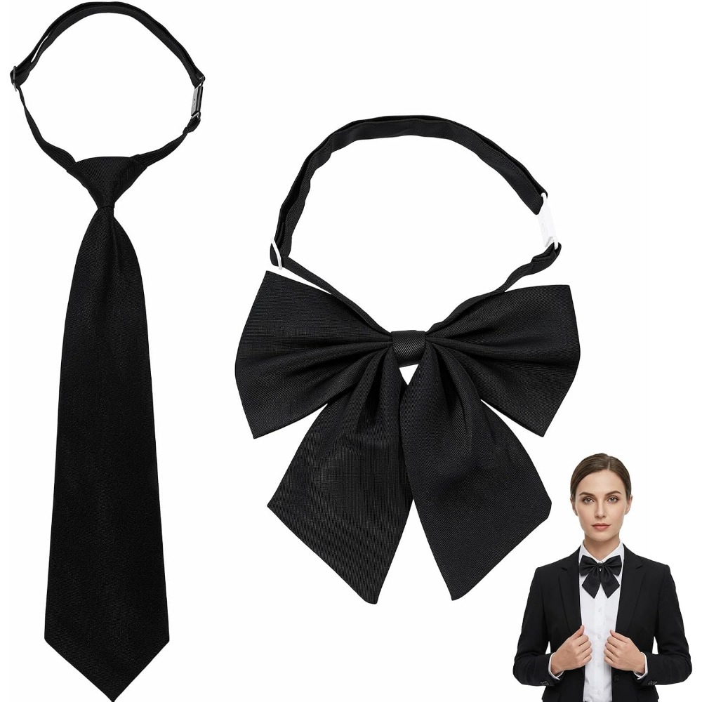 Black Bow Ties for Women, Larg - огляд і ціна Event & Party Supply