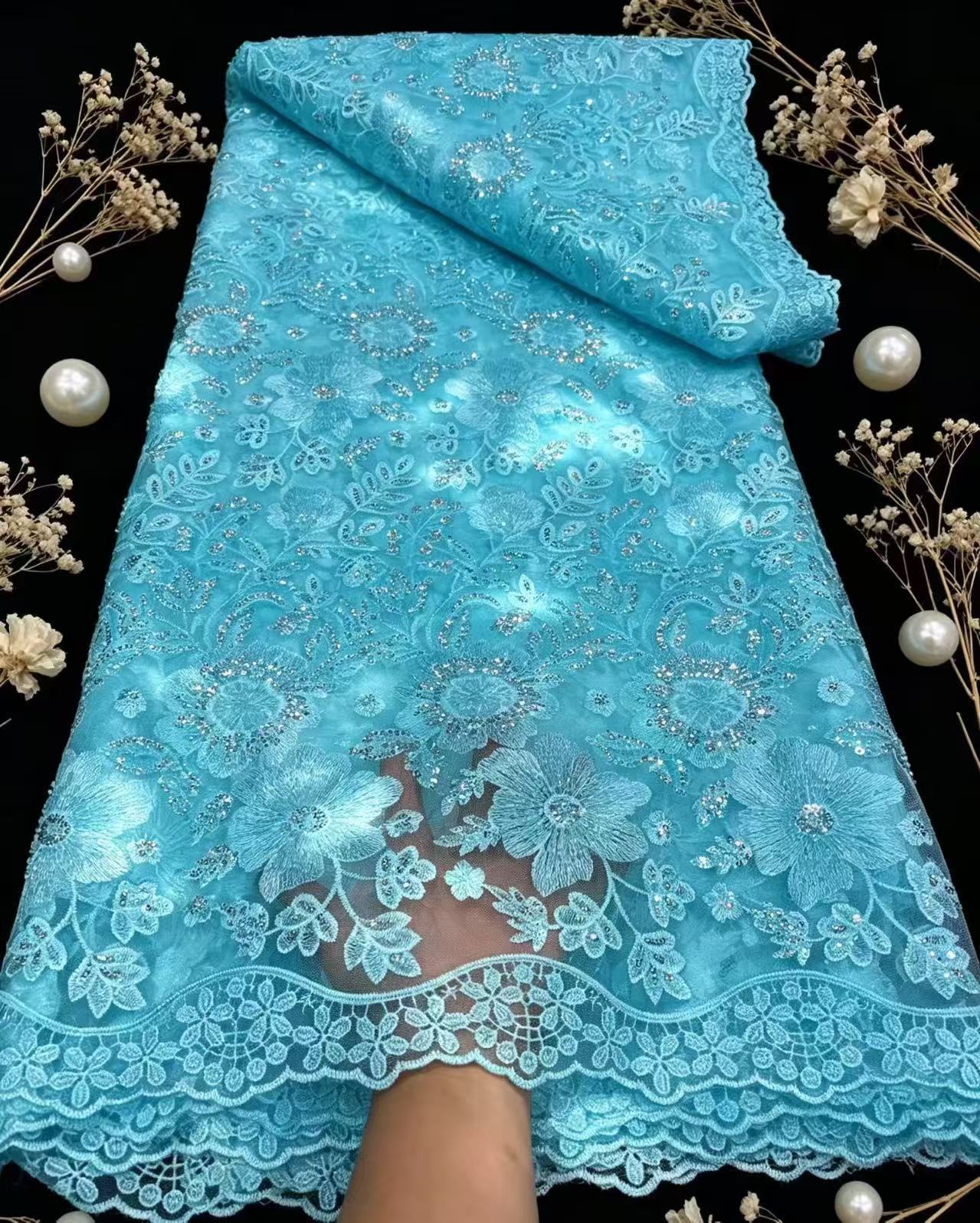 Pure French Tulle Net Sequins  - огляд і ціна Glitter Tablecloth