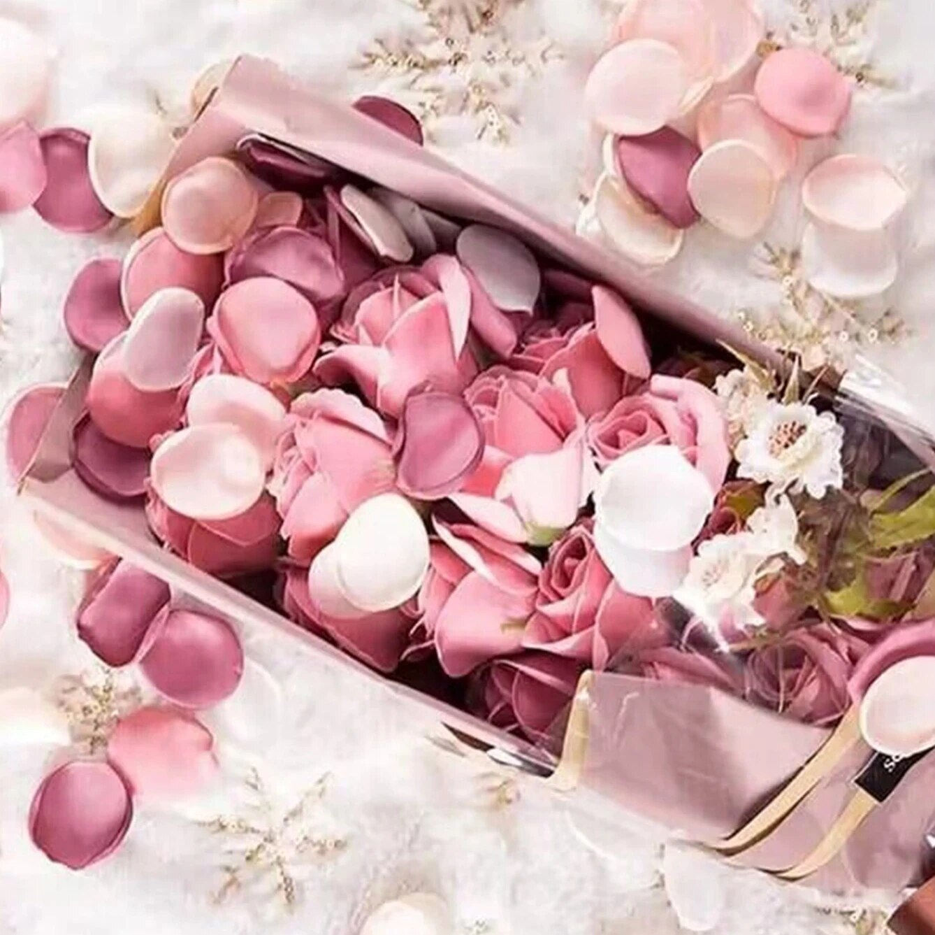 100pcs Silk Artificial Flower  - огляд і ціна Confetti Cannon Tube