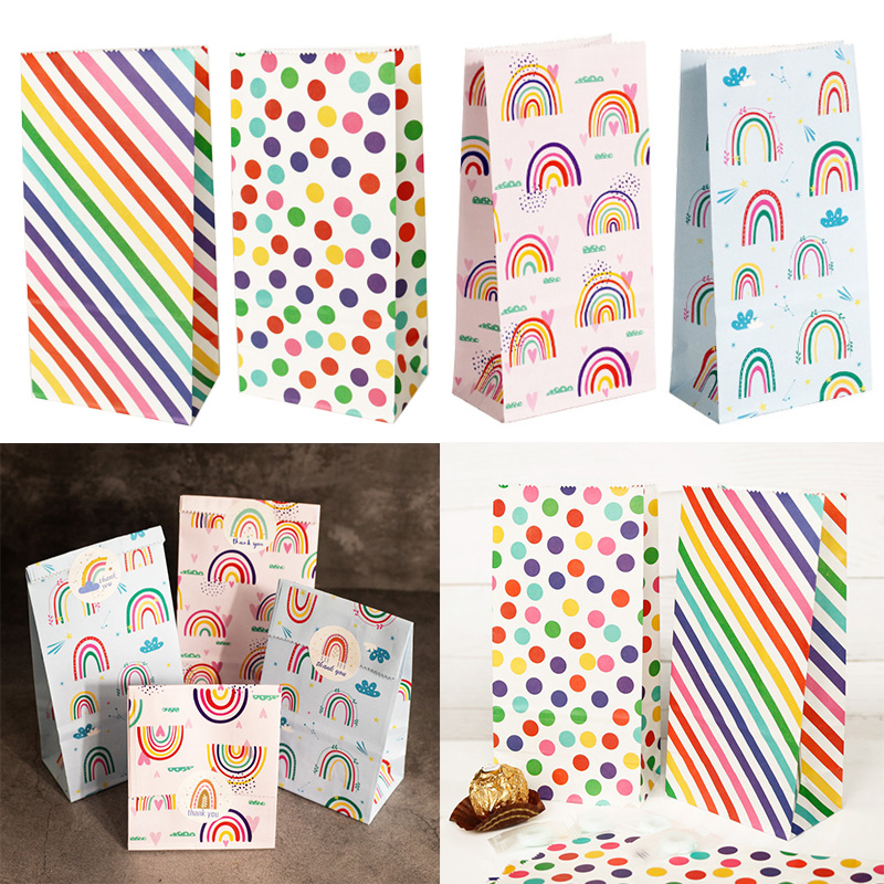 Small Paper Bags Rainbow Print - огляд і ціна Event Party Box