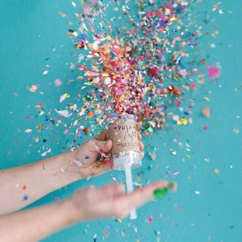 1Pcs Round Push Up Confetti Po - огляд і ціна Confetti Cannon Tube