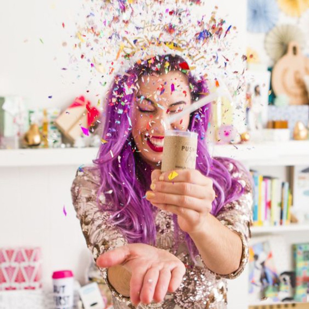 1Pcs Round Push Up Confetti Po - огляд і ціна Confetti Cannon Tube