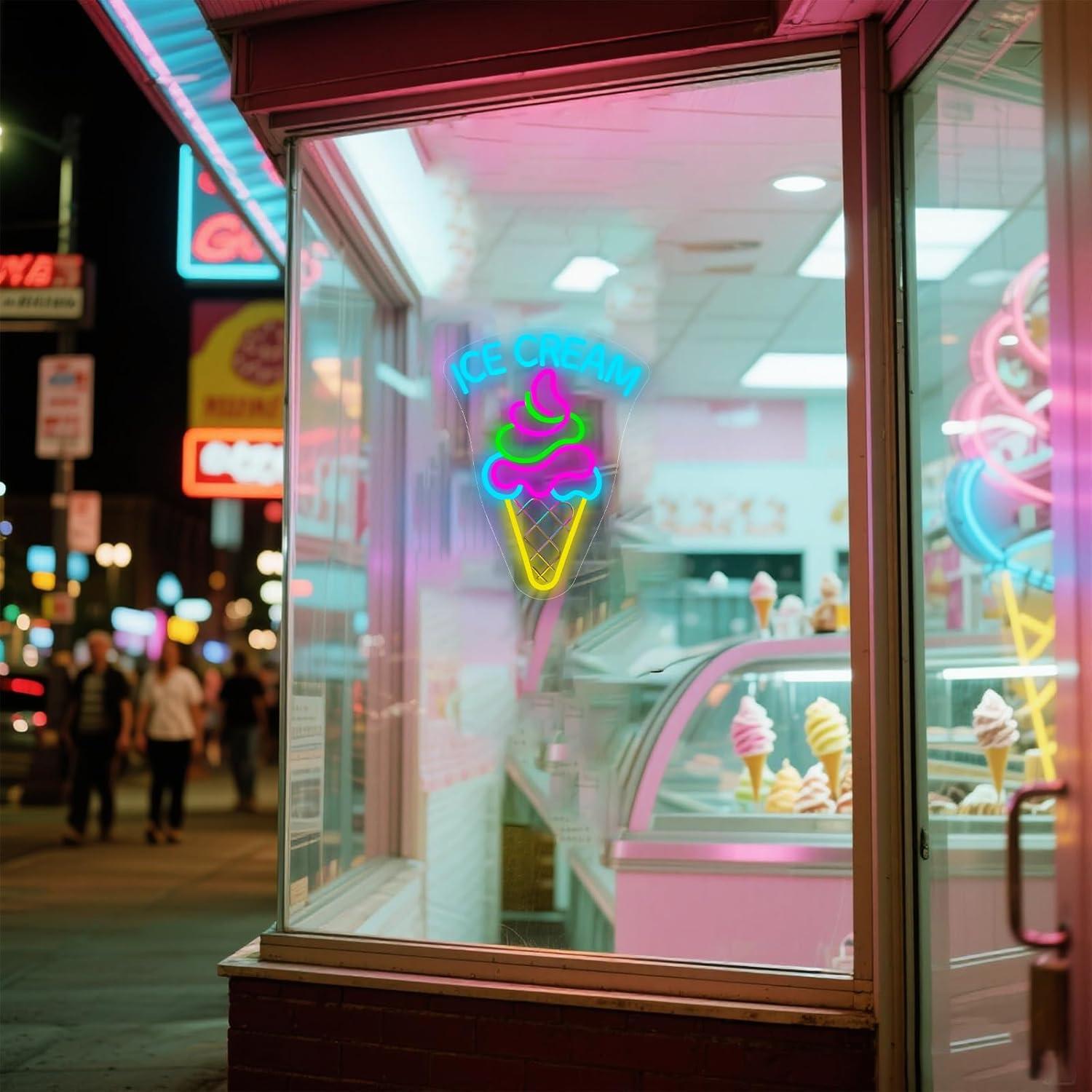 Ice Cream Neon Sign Dimmable D - огляд і ціна Neon Sign Party