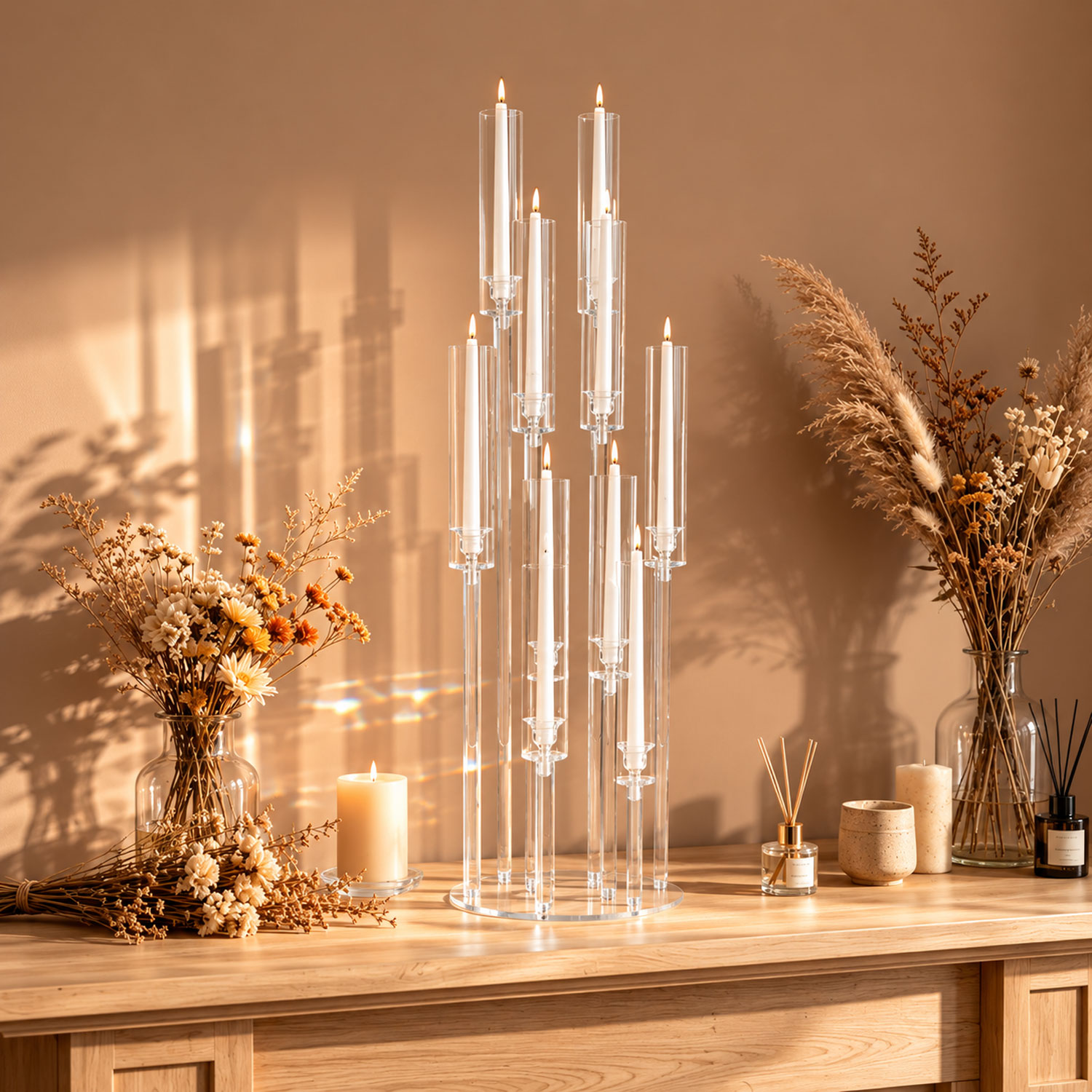 10 Arm Acrylic Candelabra Cent - огляд і ціна Centerpiece Stick