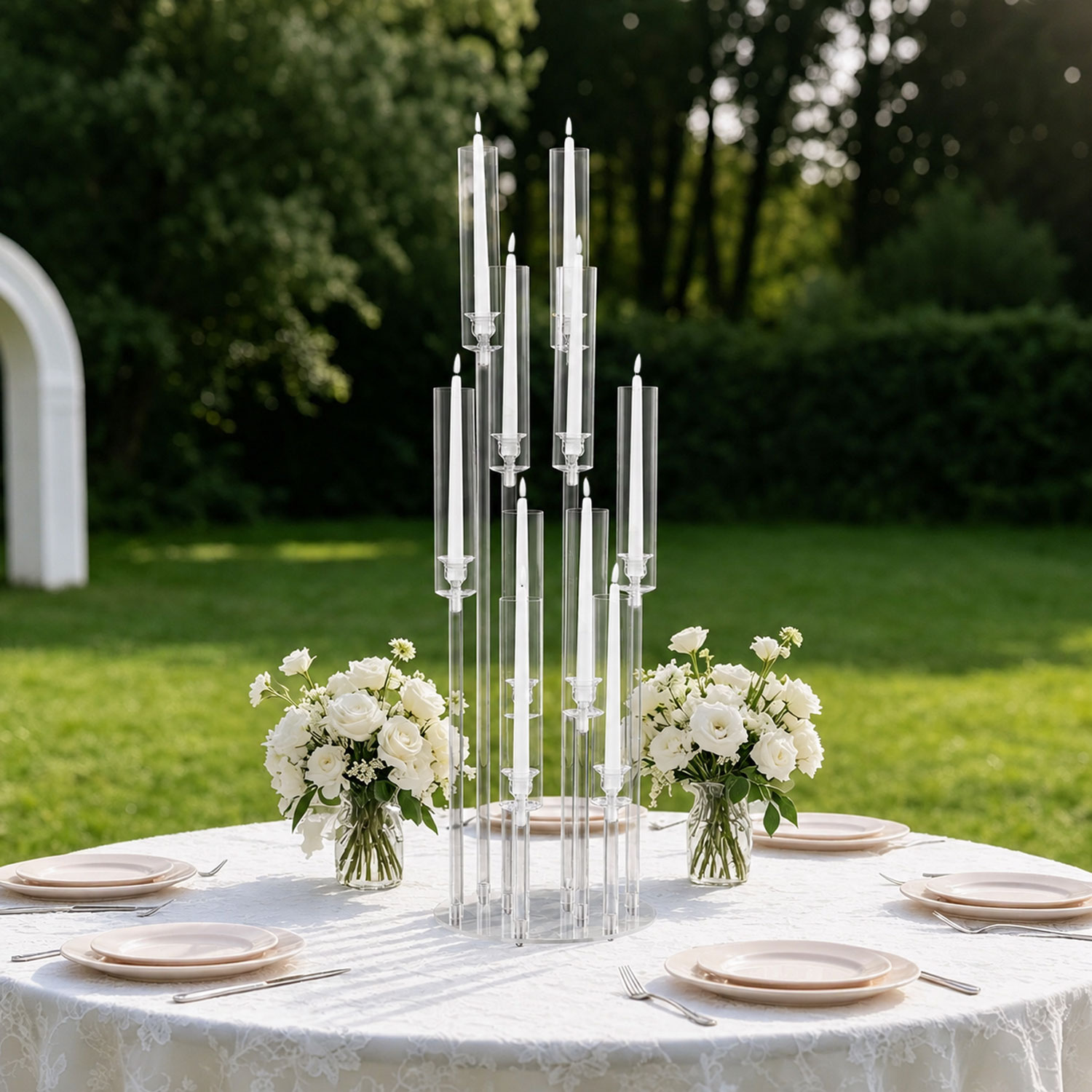 10 Arm Acrylic Candelabra Cent - огляд і ціна Centerpiece Stick