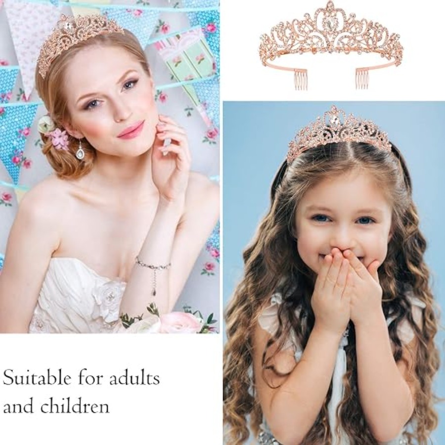 2Pcs Set Rhinestone Crystal Cr - огляд і ціна Birthday Sash Glitter