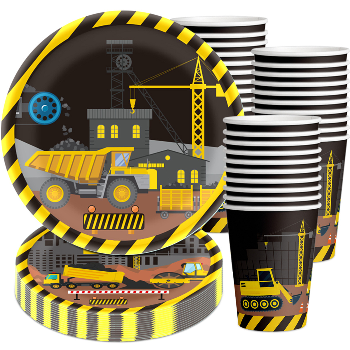 Excavator Themed Plates, Paper - огляд і ціна Event Z