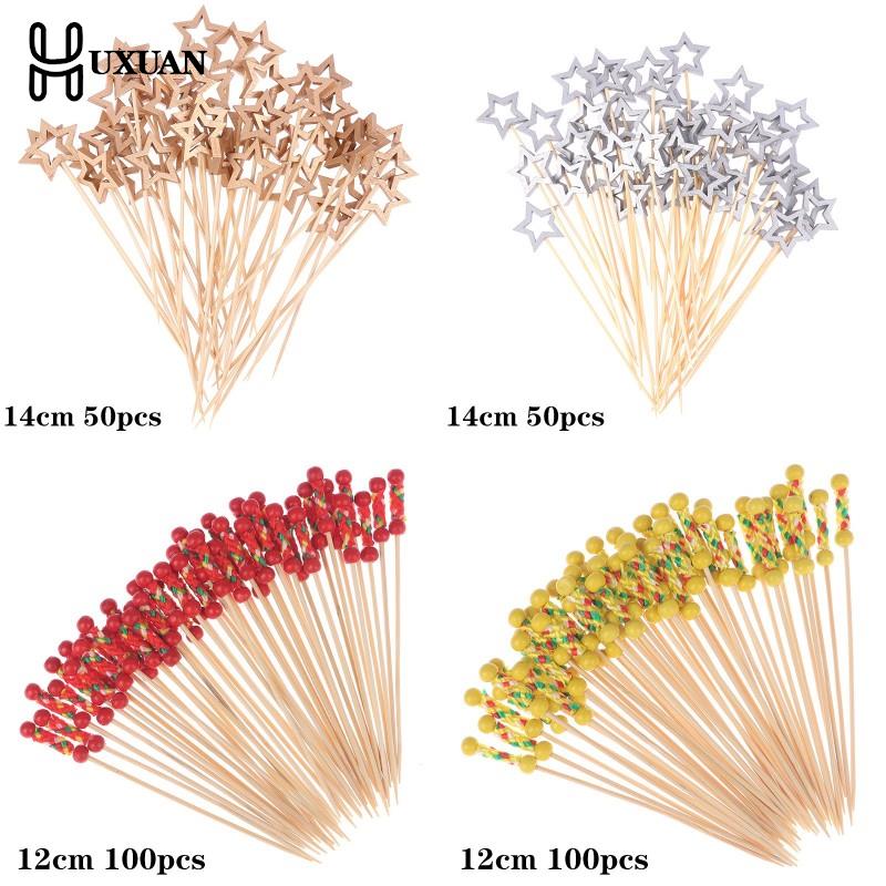 50/100Pcs Star Disposable Bamb - огляд і ціна Centerpiece Stick