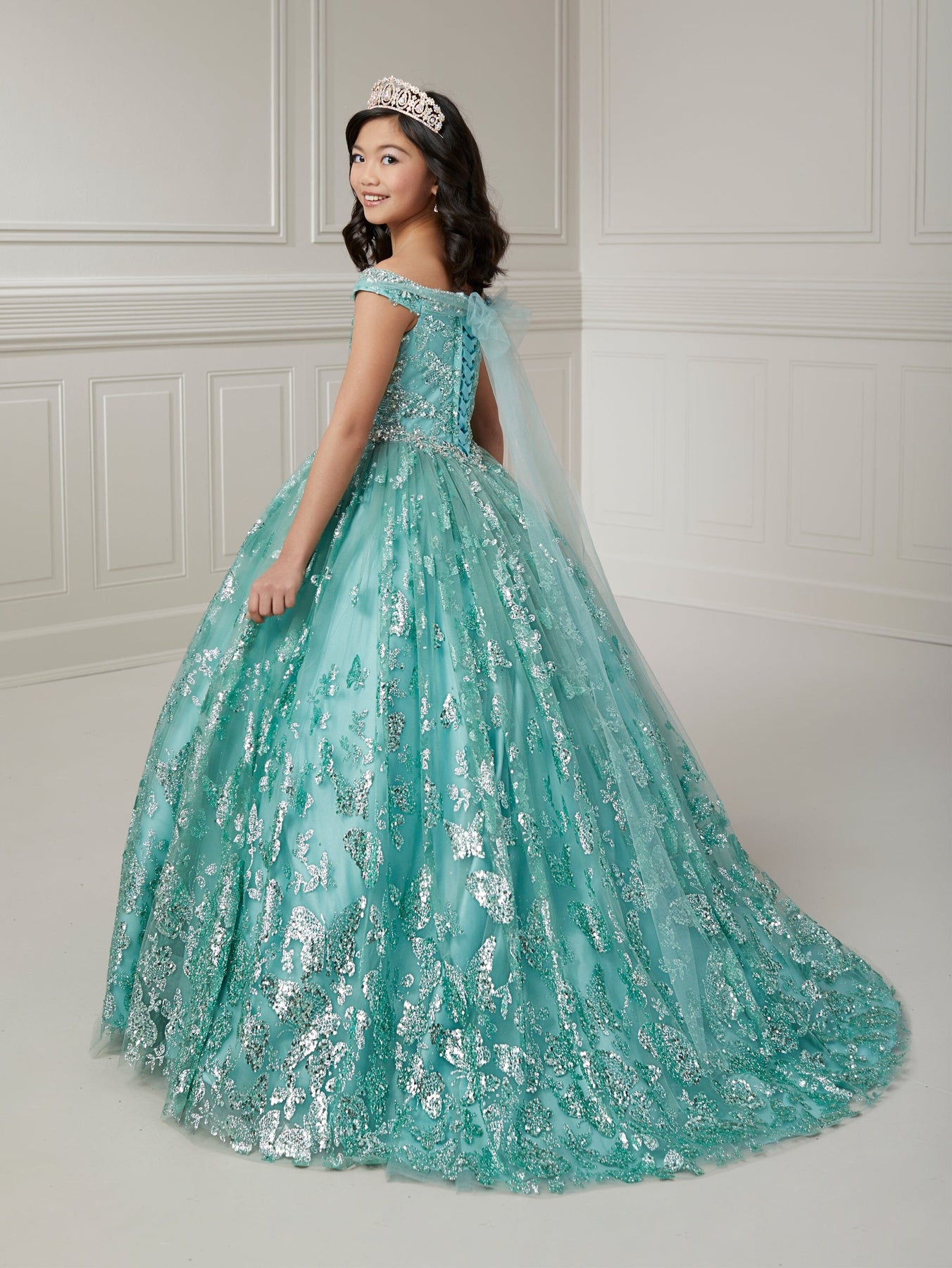 Gorgeous Flower Girl Dress Gre - огляд і ціна Birthday Sash Glitter