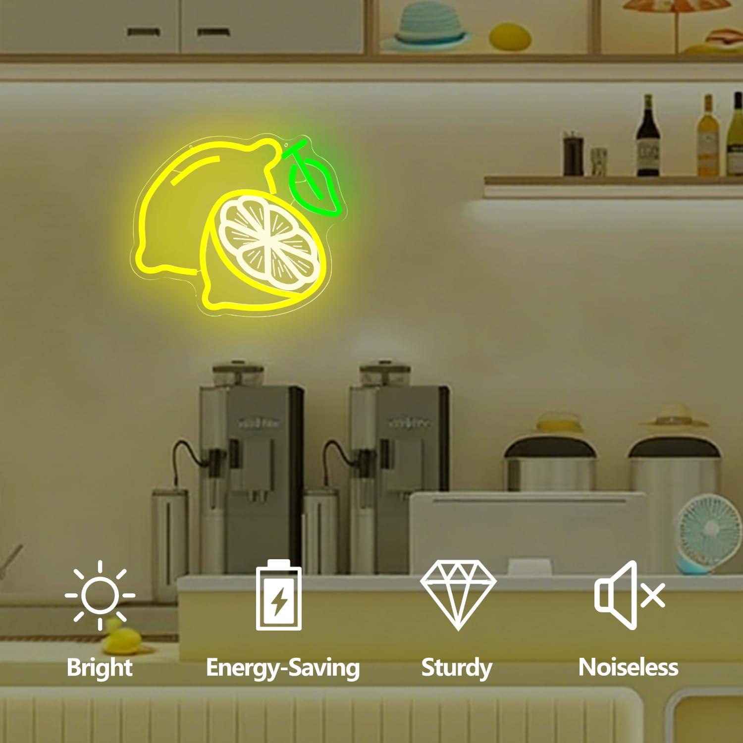Lemon Neon Sign Dimmable LED L - огляд і ціна Neon Sign Party