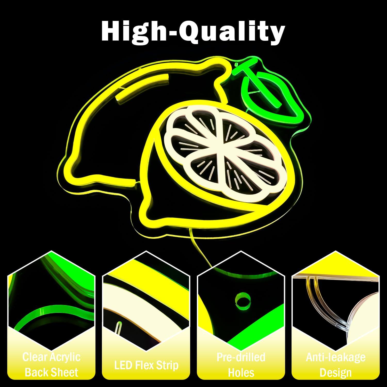Lemon Neon Sign Dimmable LED L - огляд і ціна Neon Sign Party