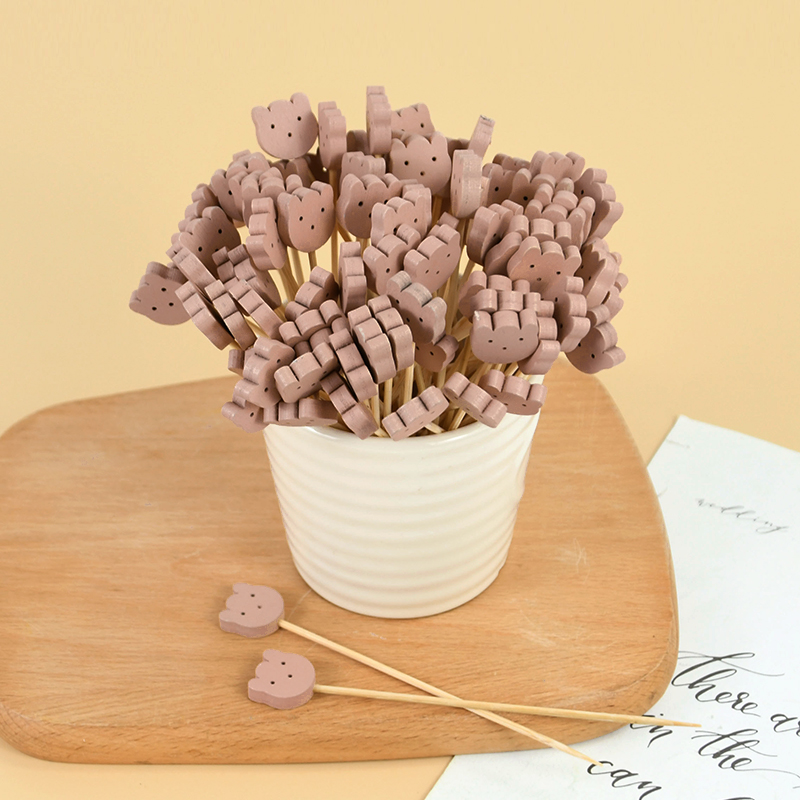 50/100pcs Cute Bear Heart Bead - огляд і ціна Centerpiece Stick