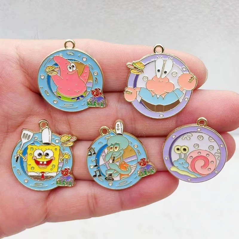 10pcs cartoon anime alloy oil  - огляд і ціна Party Favor Bag