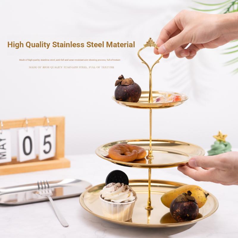 Gold Silver 2/3-Tier Cake Stan - огляд і ціна Cupcake Stand Tier