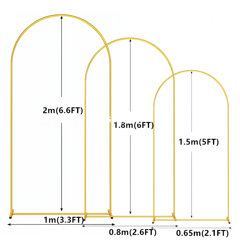 1pc Gold Metal Arch Backdrop S - огляд і ціна Balloon Arch Kit