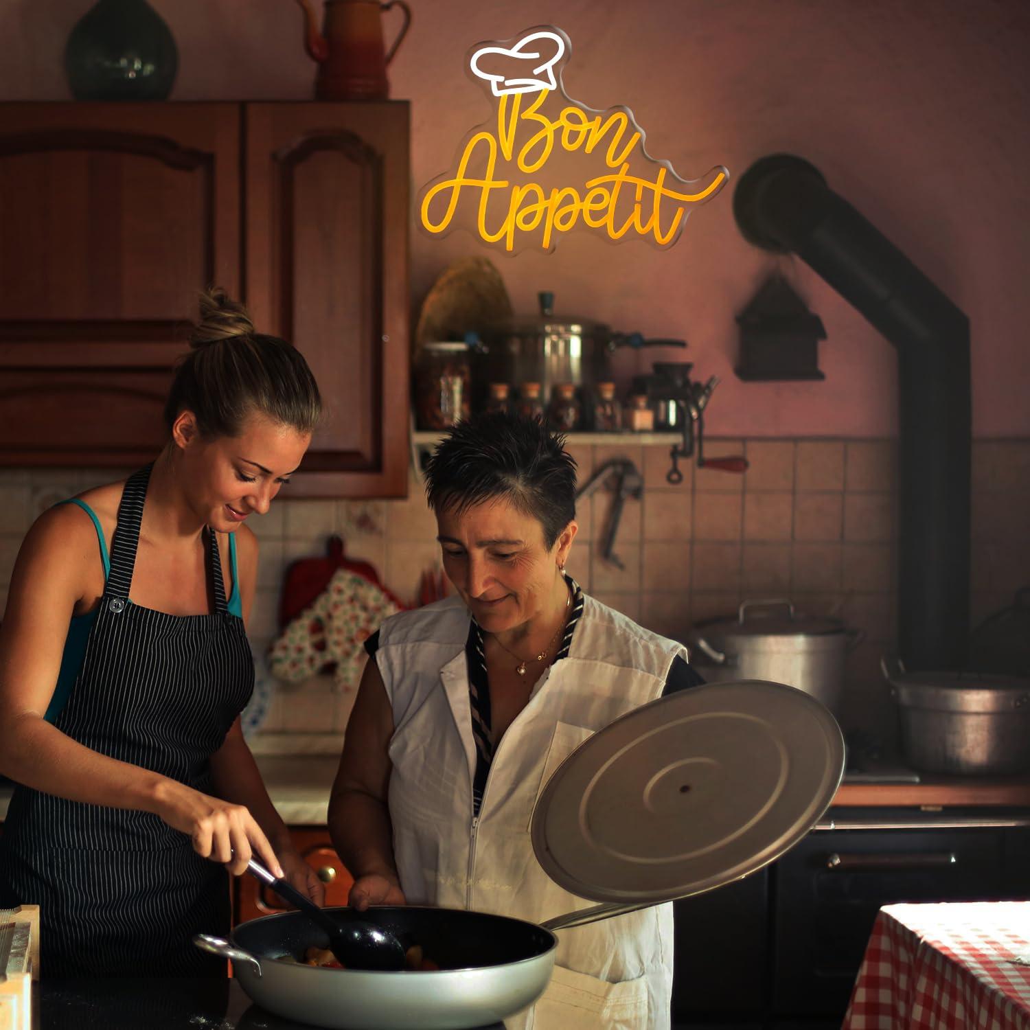Bon Appetit Chef Hat Neon Sign - огляд і ціна Neon Sign Party