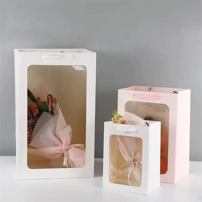 Kraft Paper Flower Tote Bag Po - огляд і ціна Event Party Box