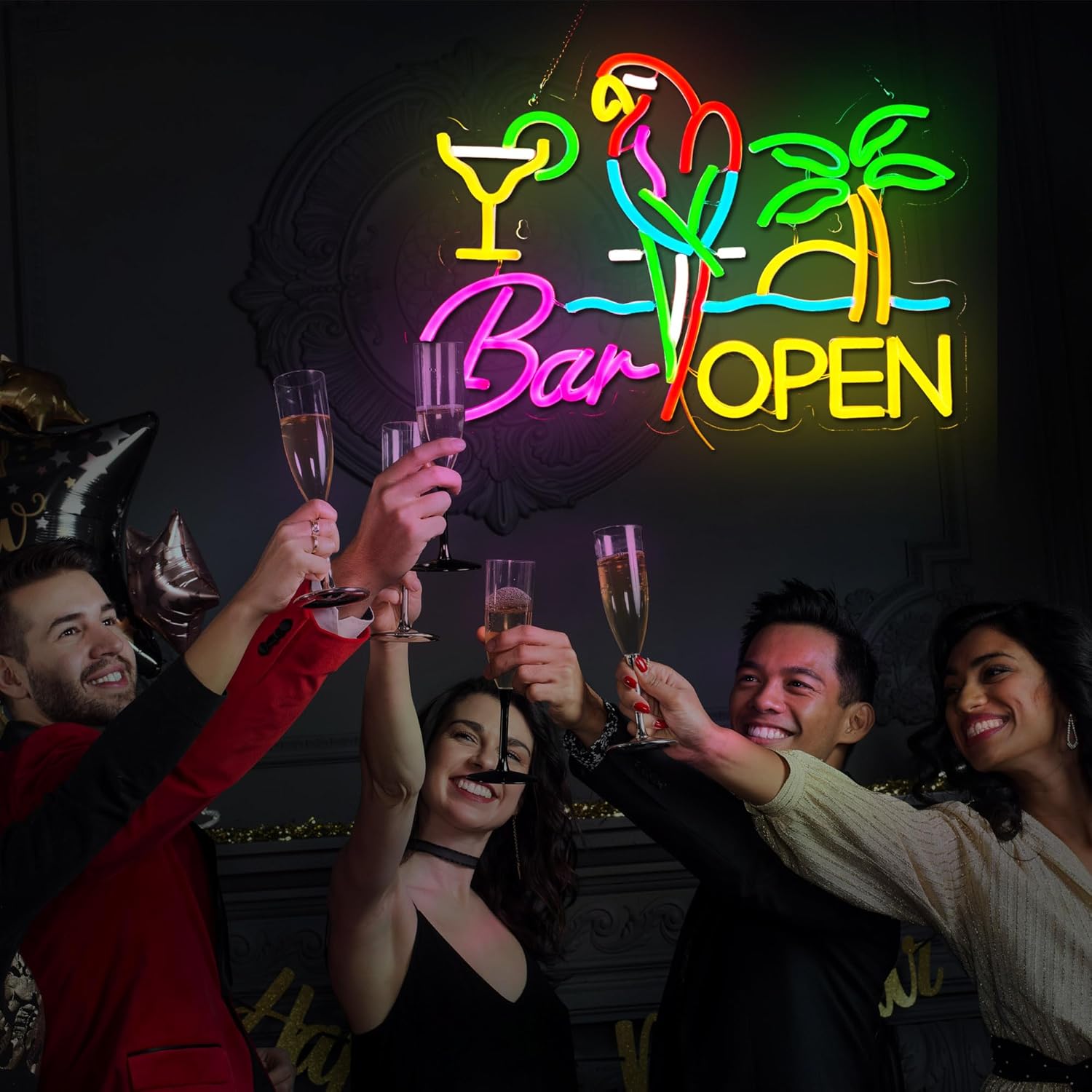 Bar Open Neon Sign Business Ar - огляд і ціна Neon Sign Party