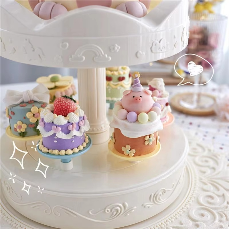 2-tier Automatic Rotating Cake - огляд і ціна Cupcake Stand Tier