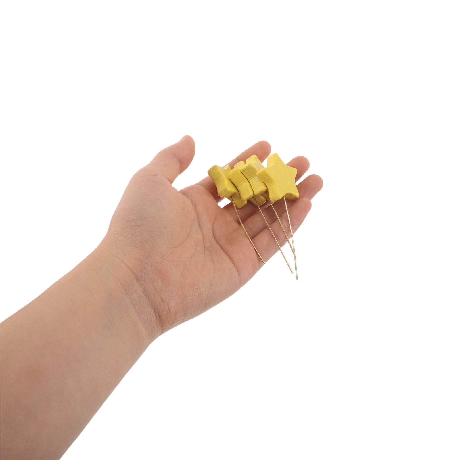6Pcs Mini Wood Star Picks Five - огляд і ціна Centerpiece Stick