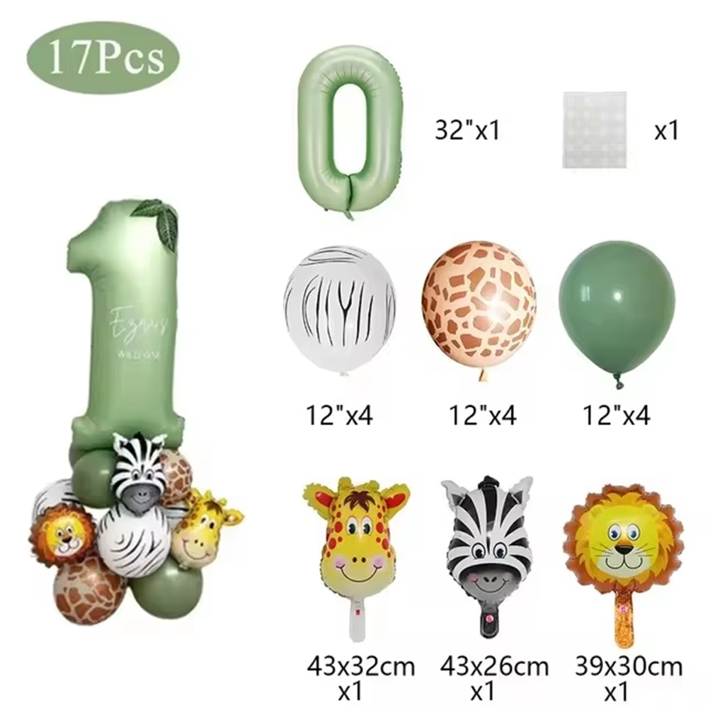 Jungle Animal Birthday Balloon - огляд і ціна Balloon Arch Kit