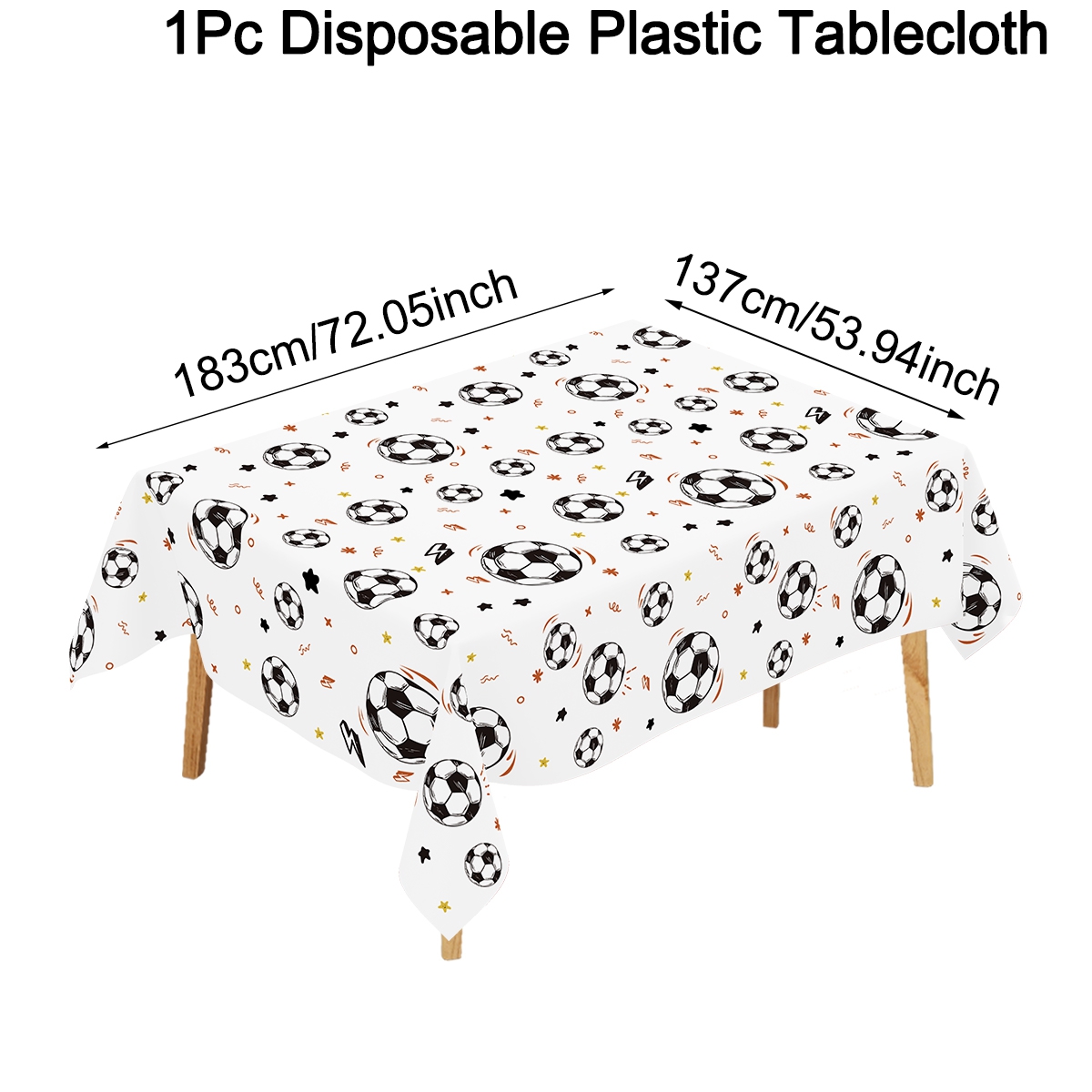 183x137cm Soccer Theme Disposa - огляд і ціна Table Cloth Disposable