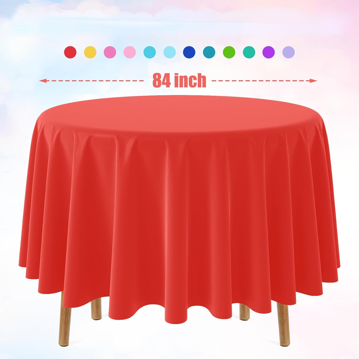 Disposable Round Solid Color T - огляд і ціна Table Cloth Disposable