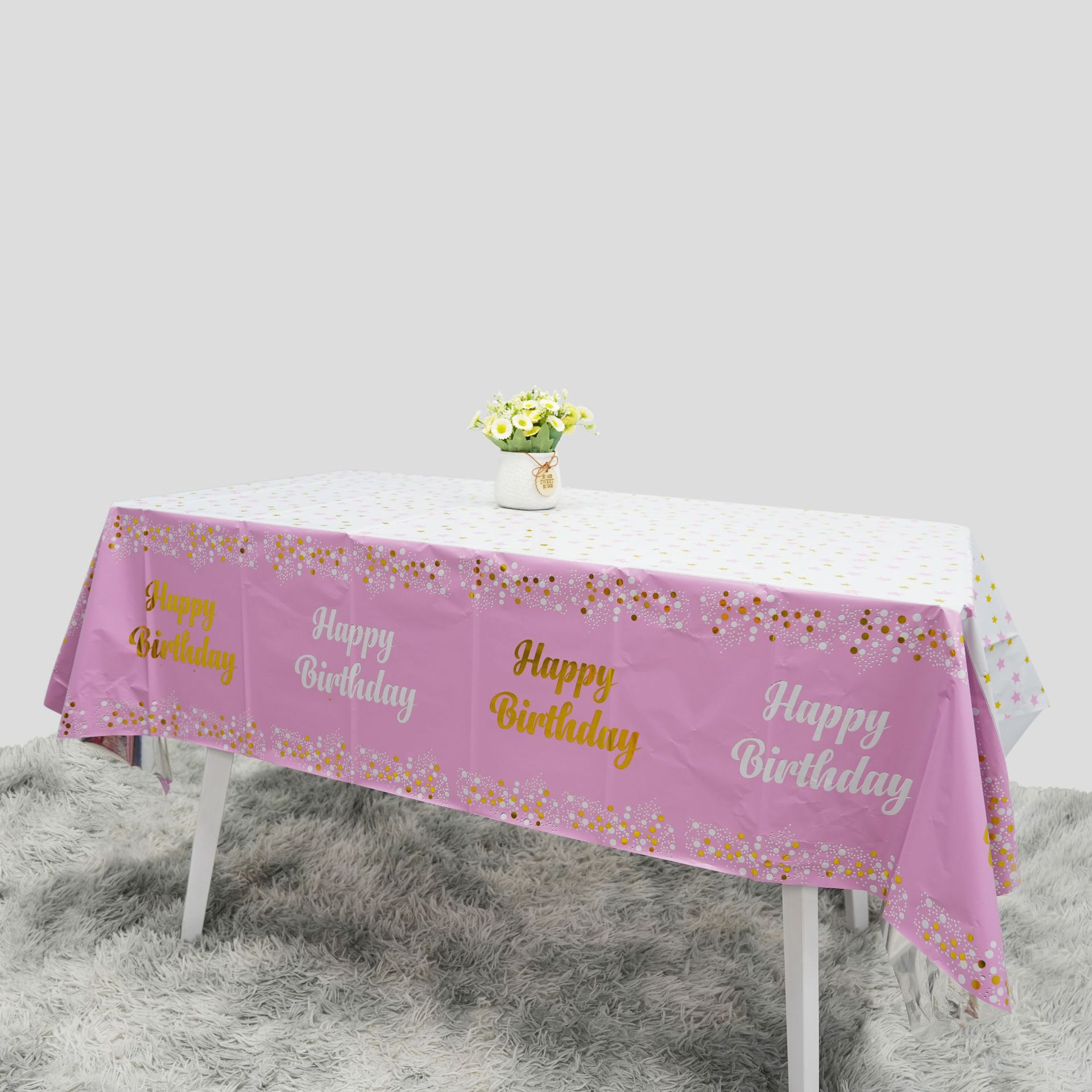 Happy Birthday Disposable Tabl - огляд і ціна Table Cloth Disposable