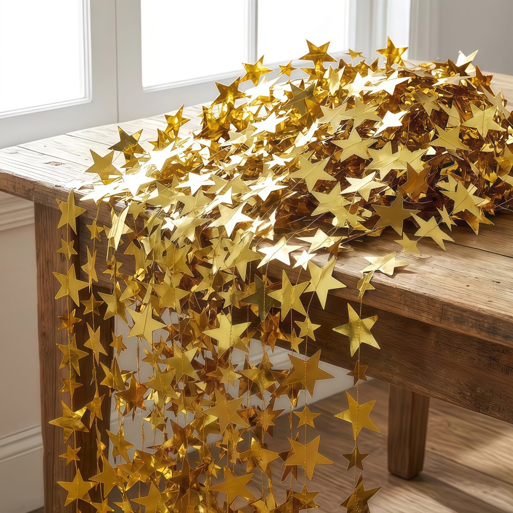 1pc 4m/157.48inch Gold Silver  - огляд і ціна Party Banner Gold