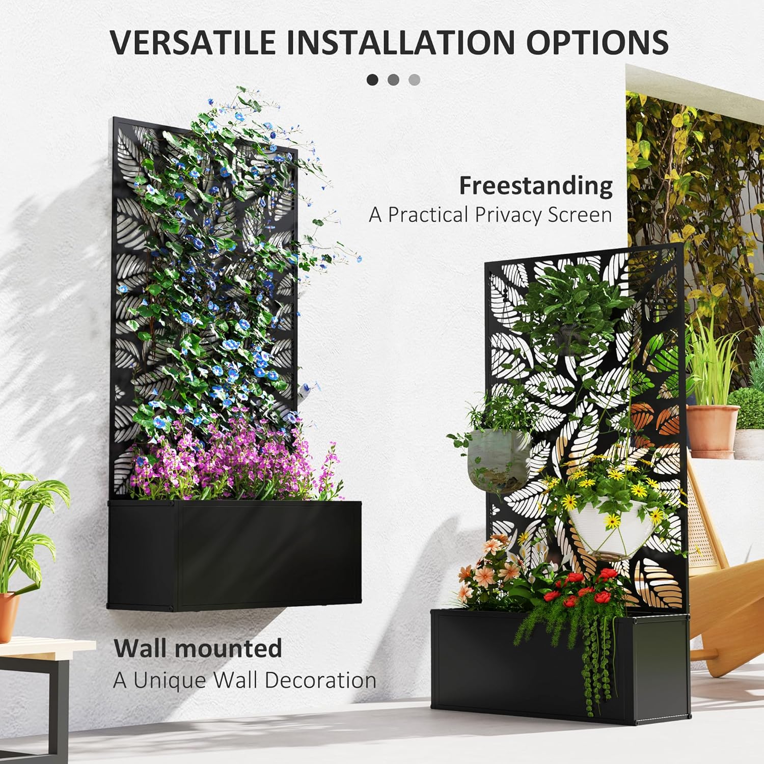 Metal Raised Garden Bed with T - огляд і ціна Flower Wall Panel
