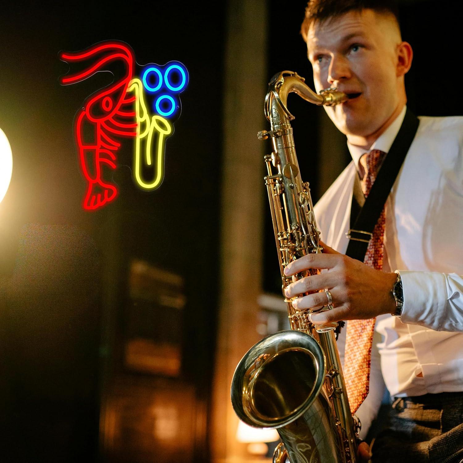 Lobster Saxophone Neon Sign Ja - огляд і ціна Neon Sign Party