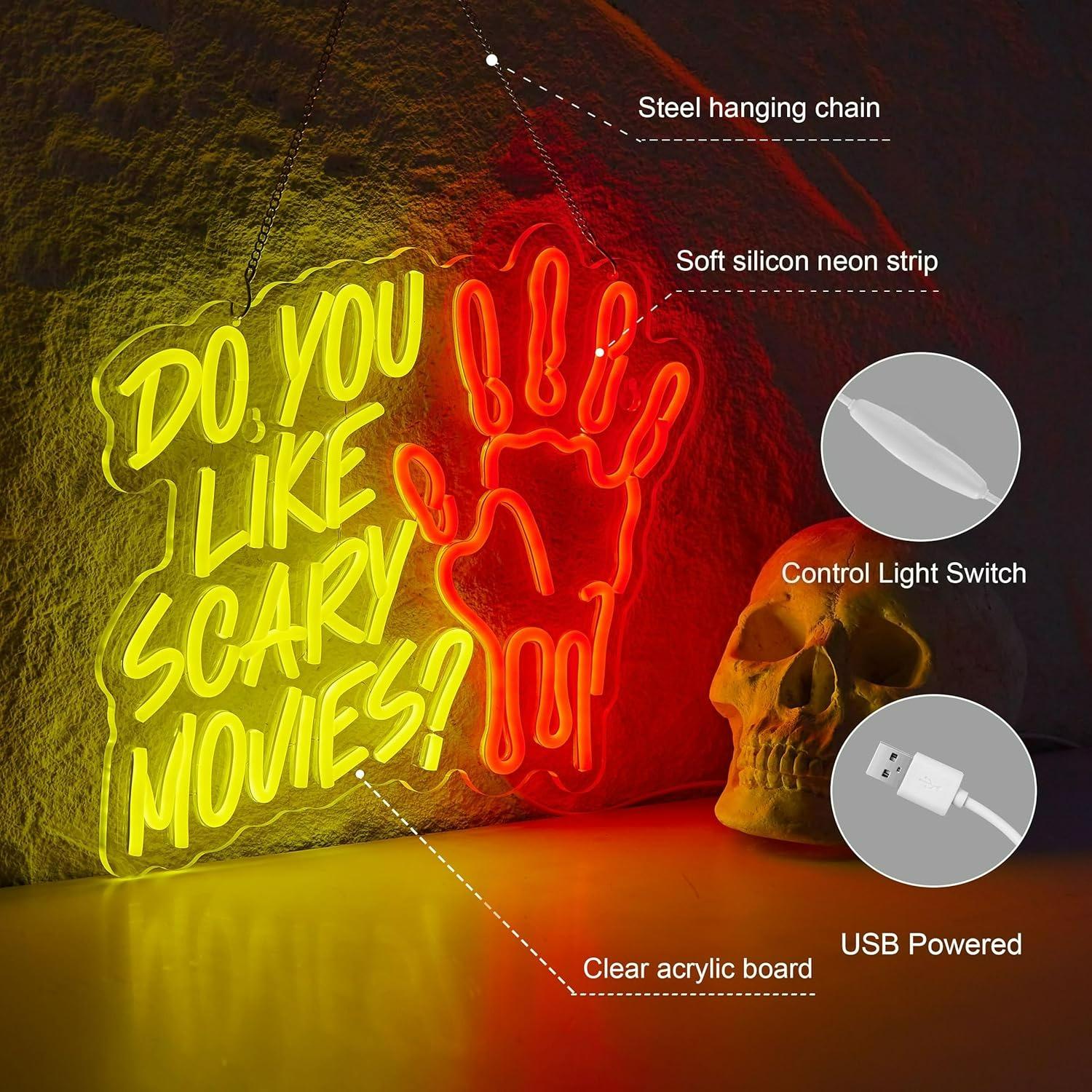 Do You Like Scary Movies Neon  - огляд і ціна Neon Sign Party