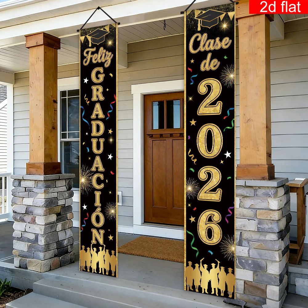 Feliz Graduacion Class of 2026 - огляд і ціна Party Banner Gold