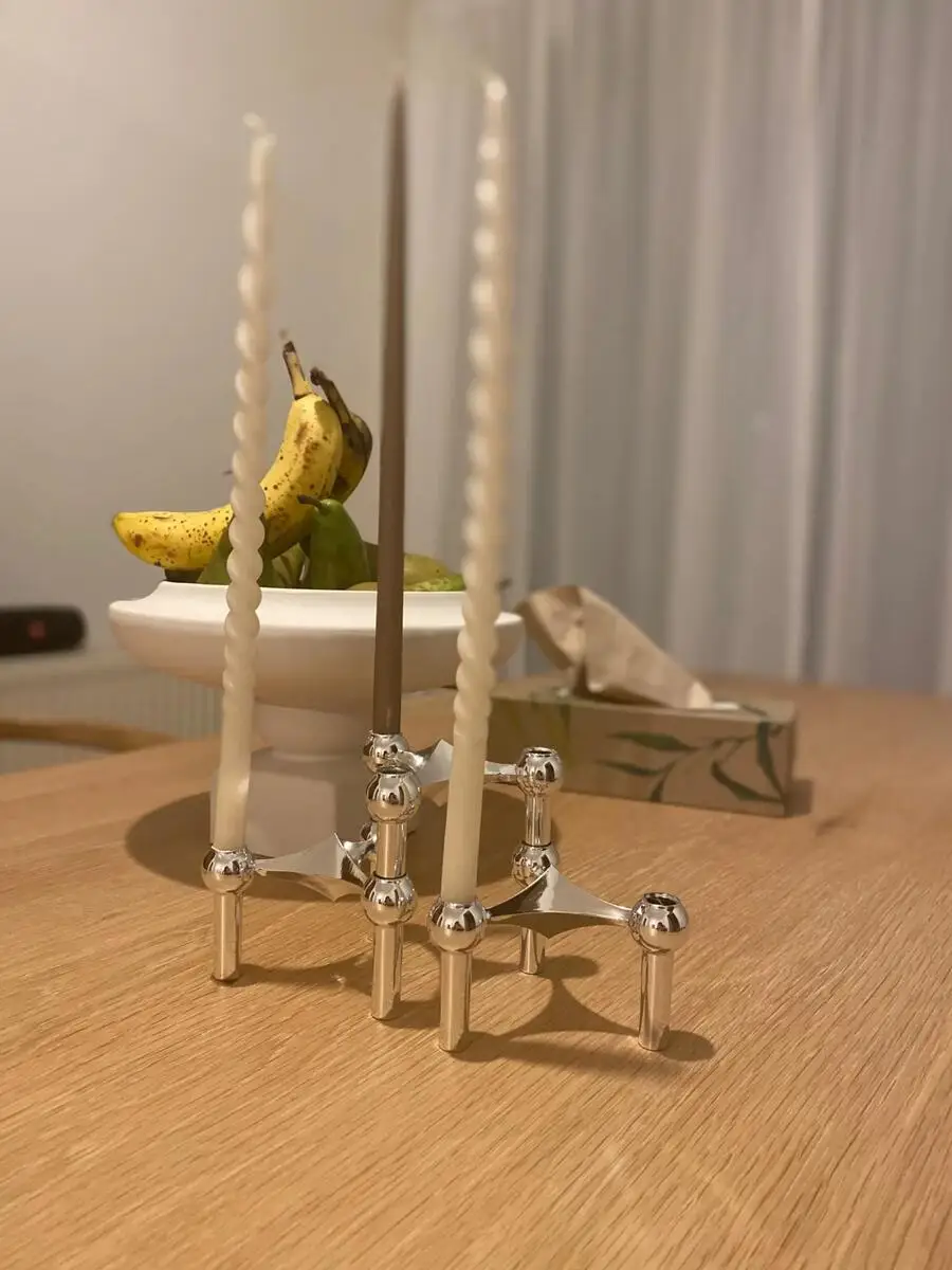 Metal Candle Holder Nordic Mol - огляд і ціна Centerpiece Stick