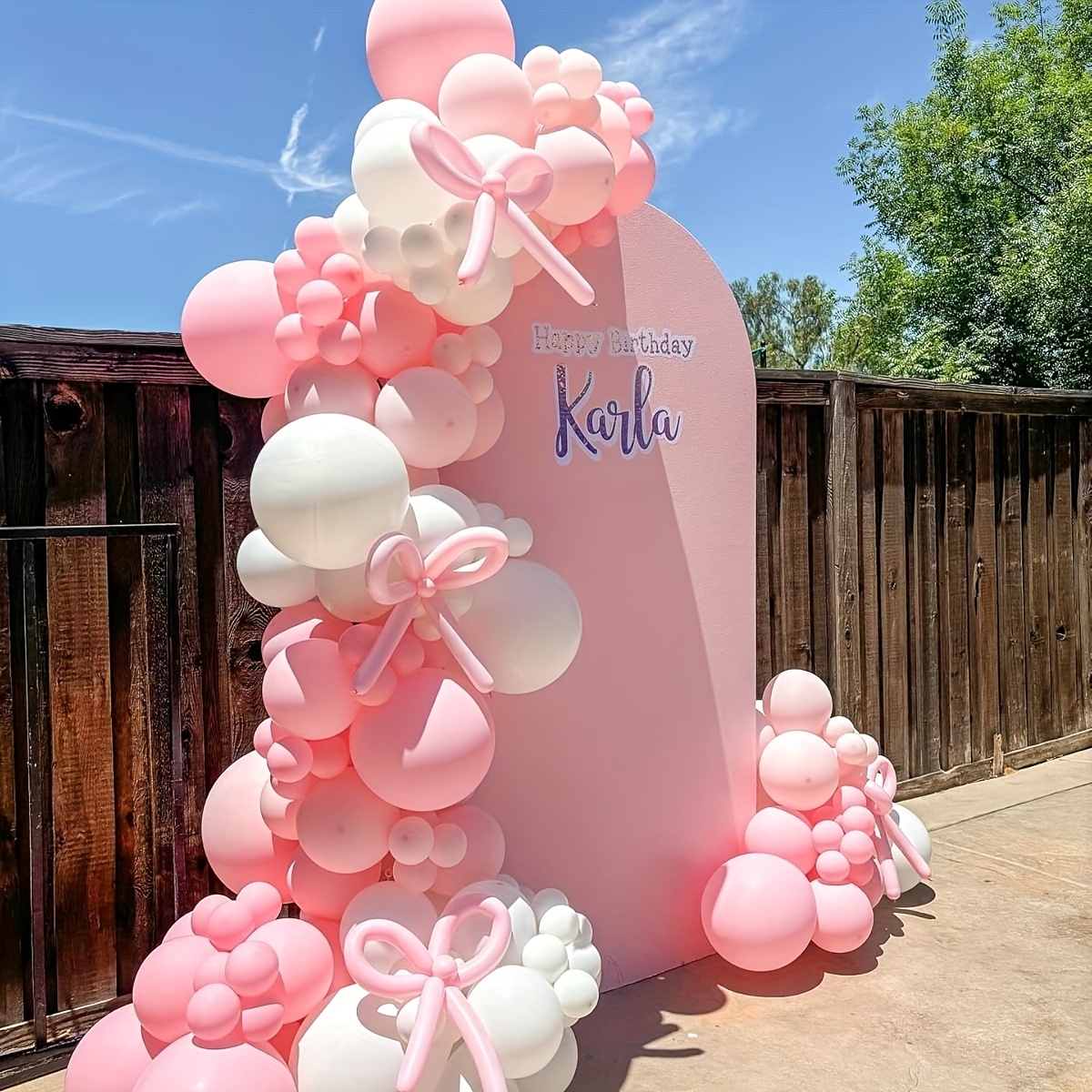141 Pcs Pink Ribbon Balloons A - огляд і ціна Balloon Arch Kit