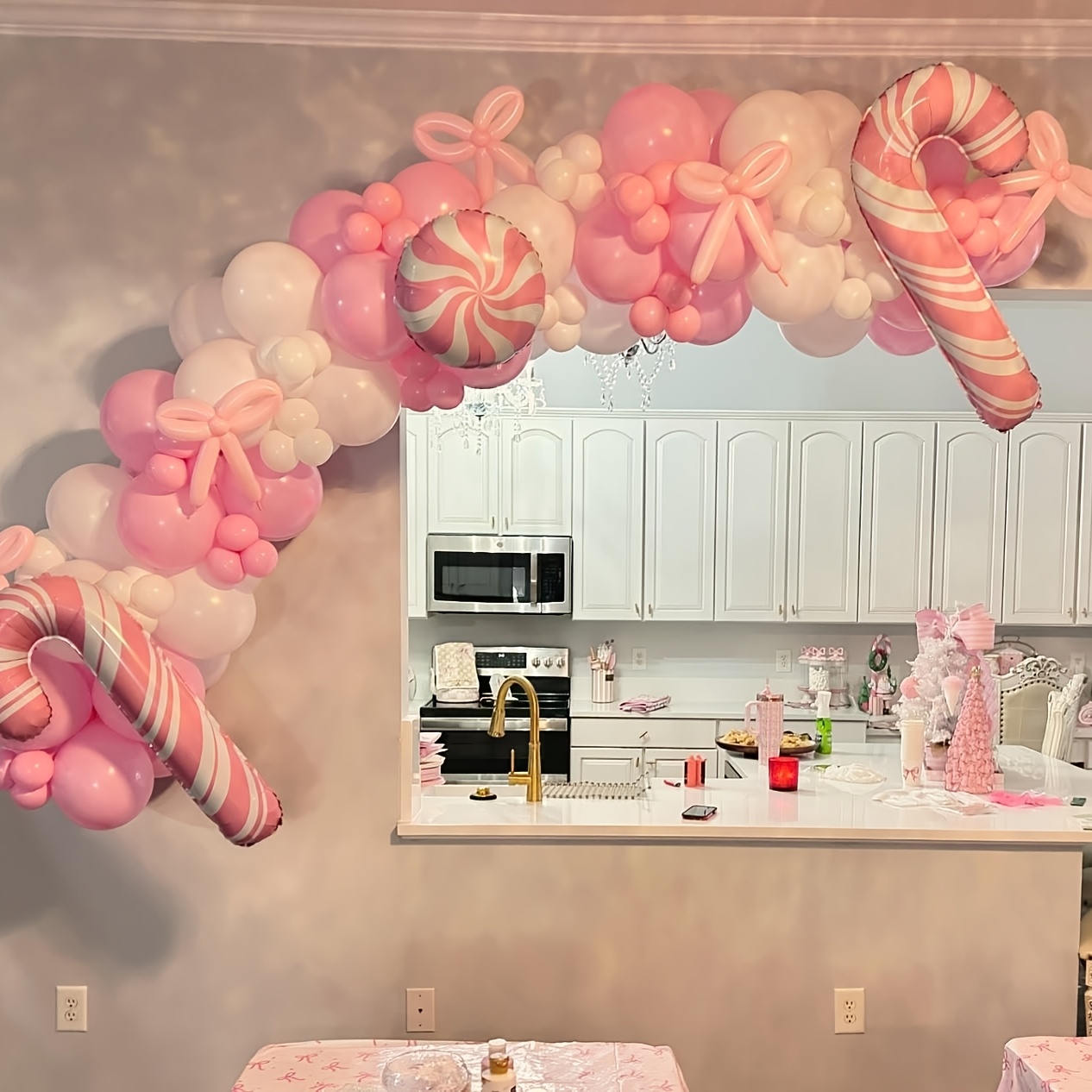 141 Pcs Pink Ribbon Balloons A - огляд і ціна Balloon Arch Kit